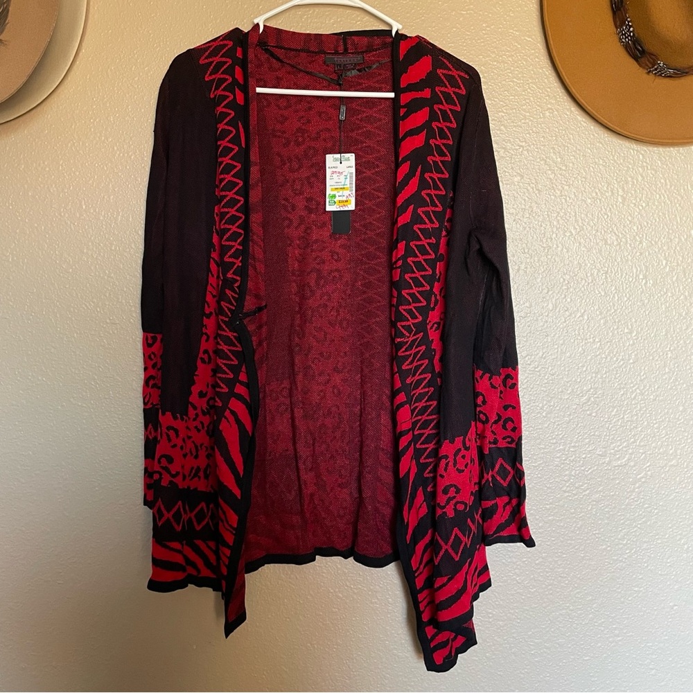 NWT - Brand new, tags on - Fontana - Women’s Lightweight Asymmetric Red Sweater
